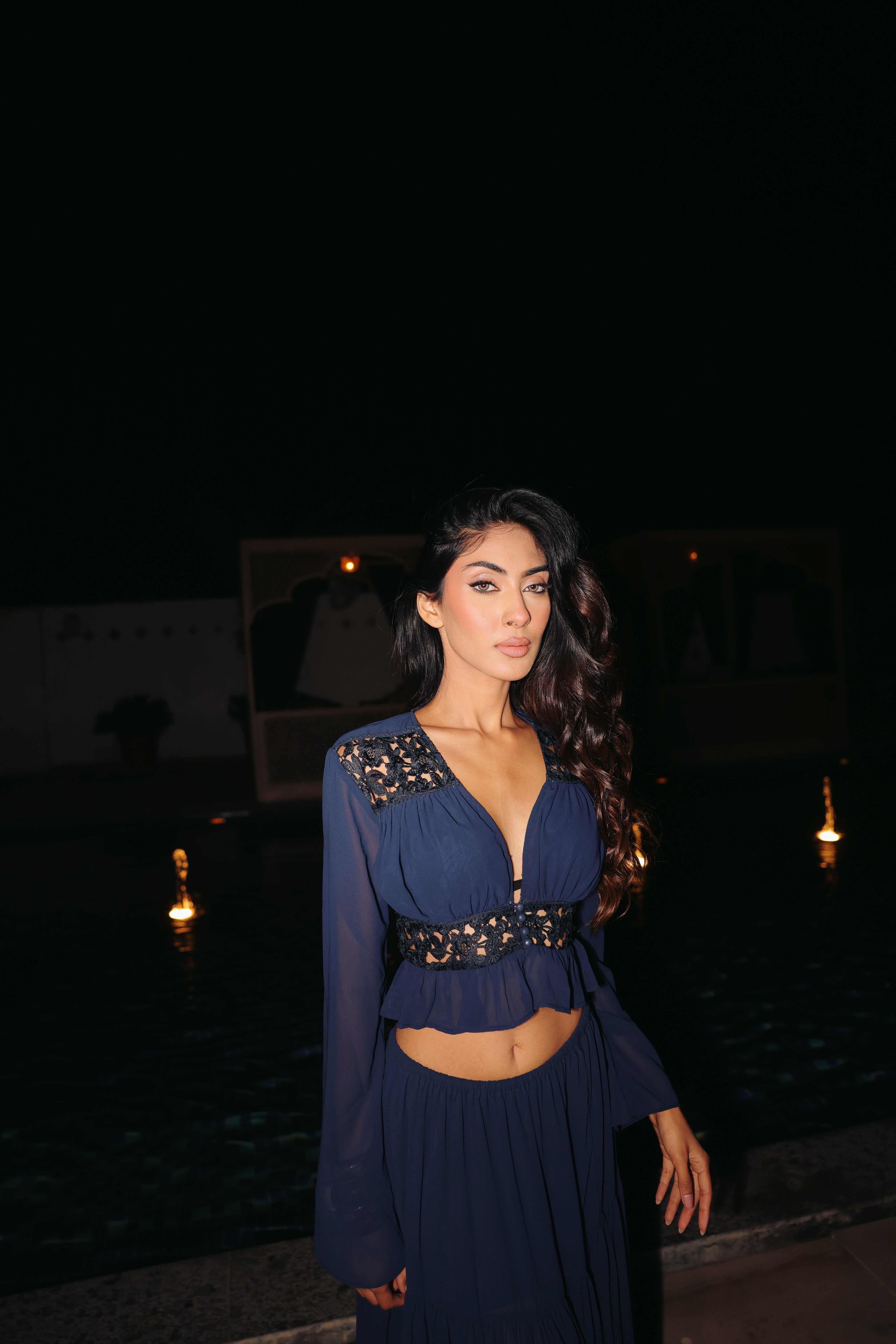 ALAAYA CO-ORD NAVY ♡