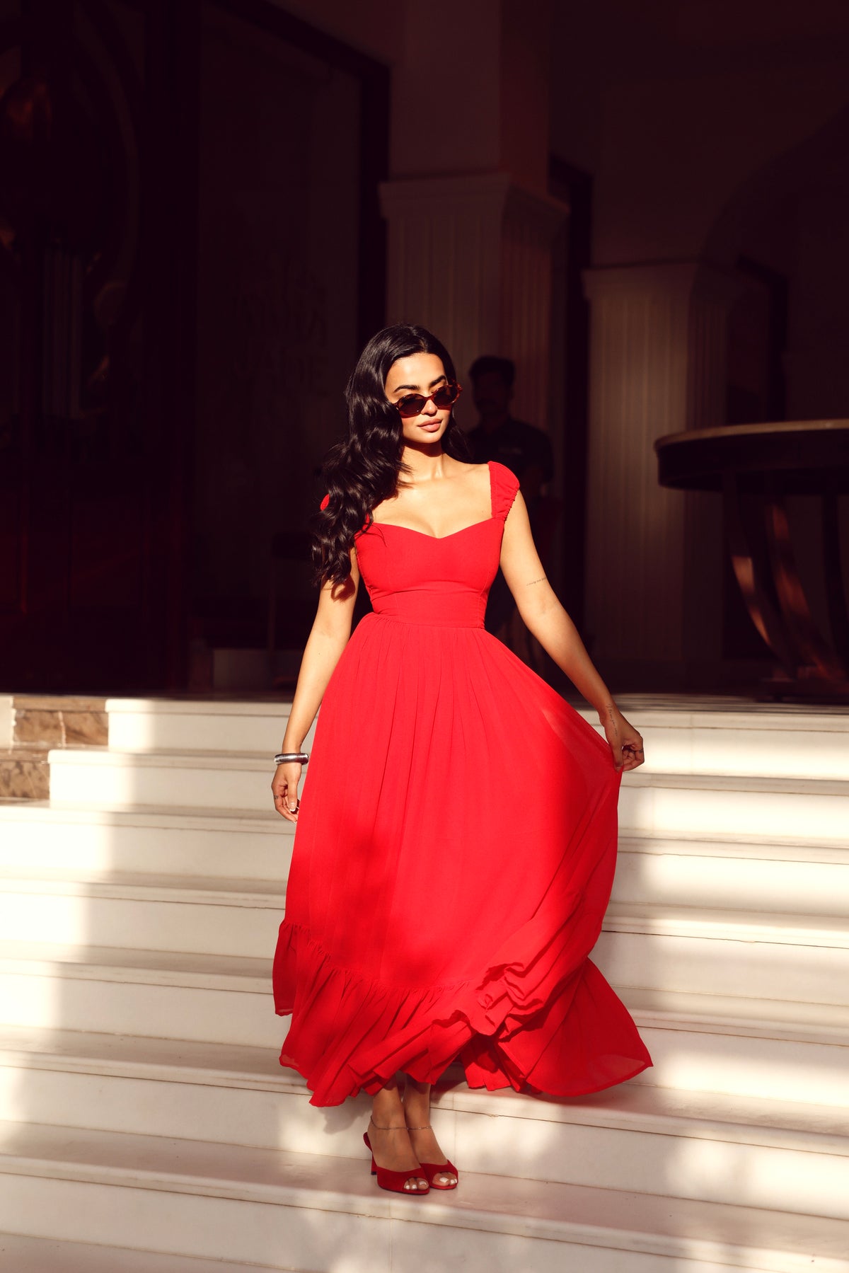AISHA DRESS RED ♡