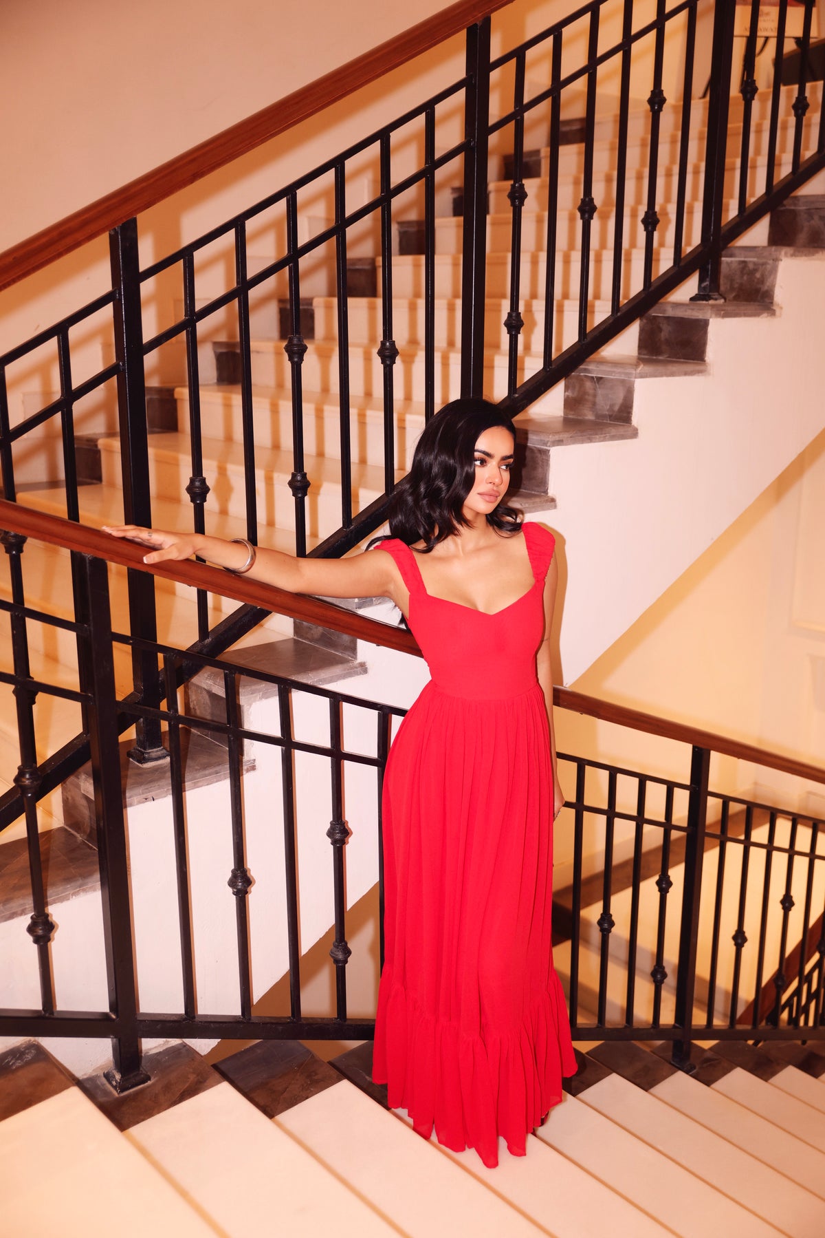 AISHA DRESS RED ♡