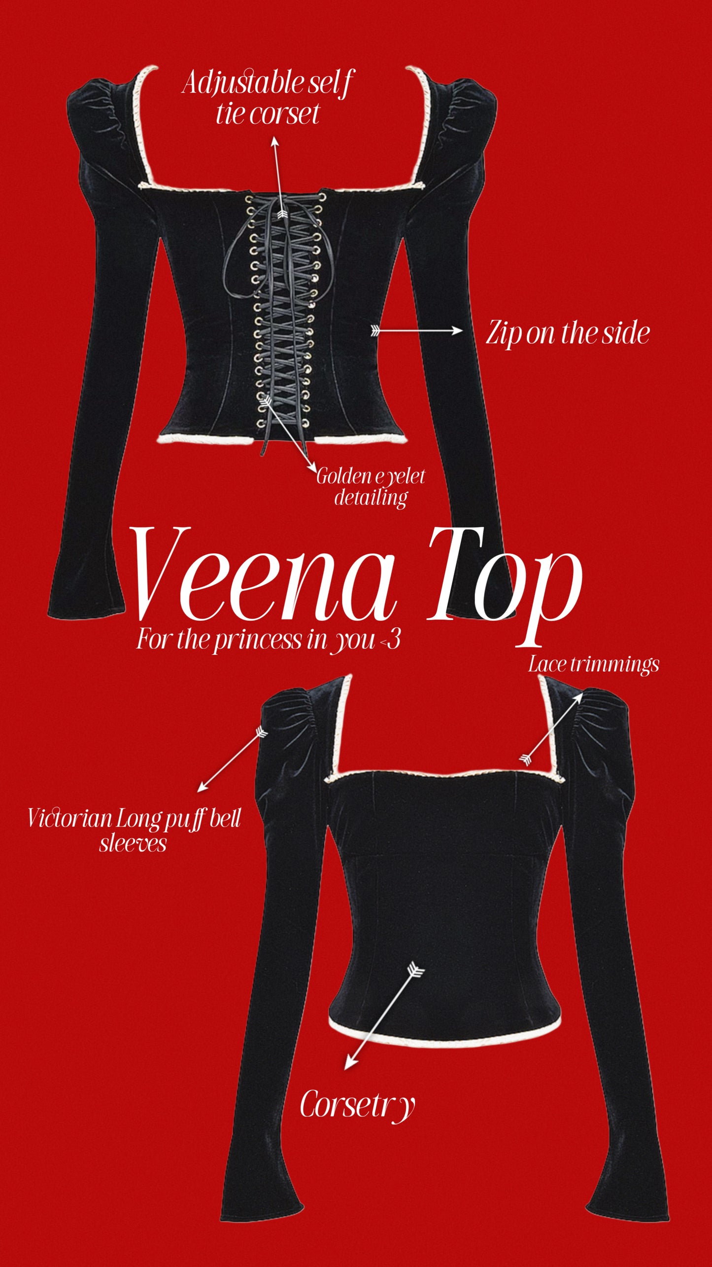 VEENA TOP ♡