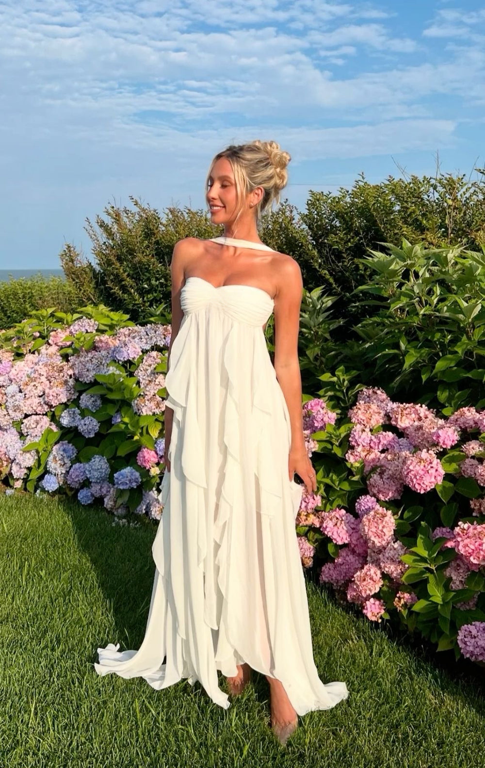 Jolie Bow Shimmer Dress