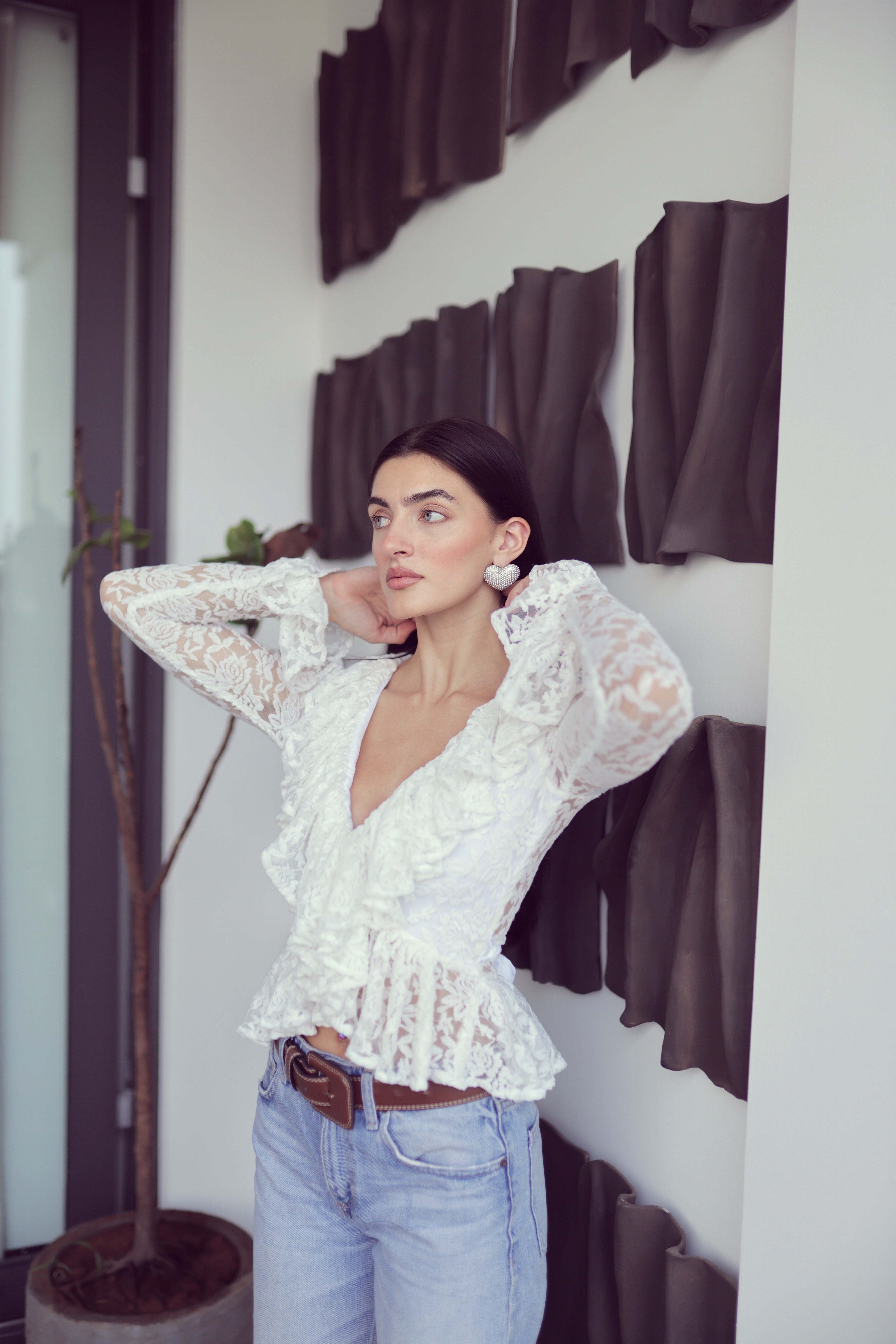 KYLIE TOP WHITE ♡
