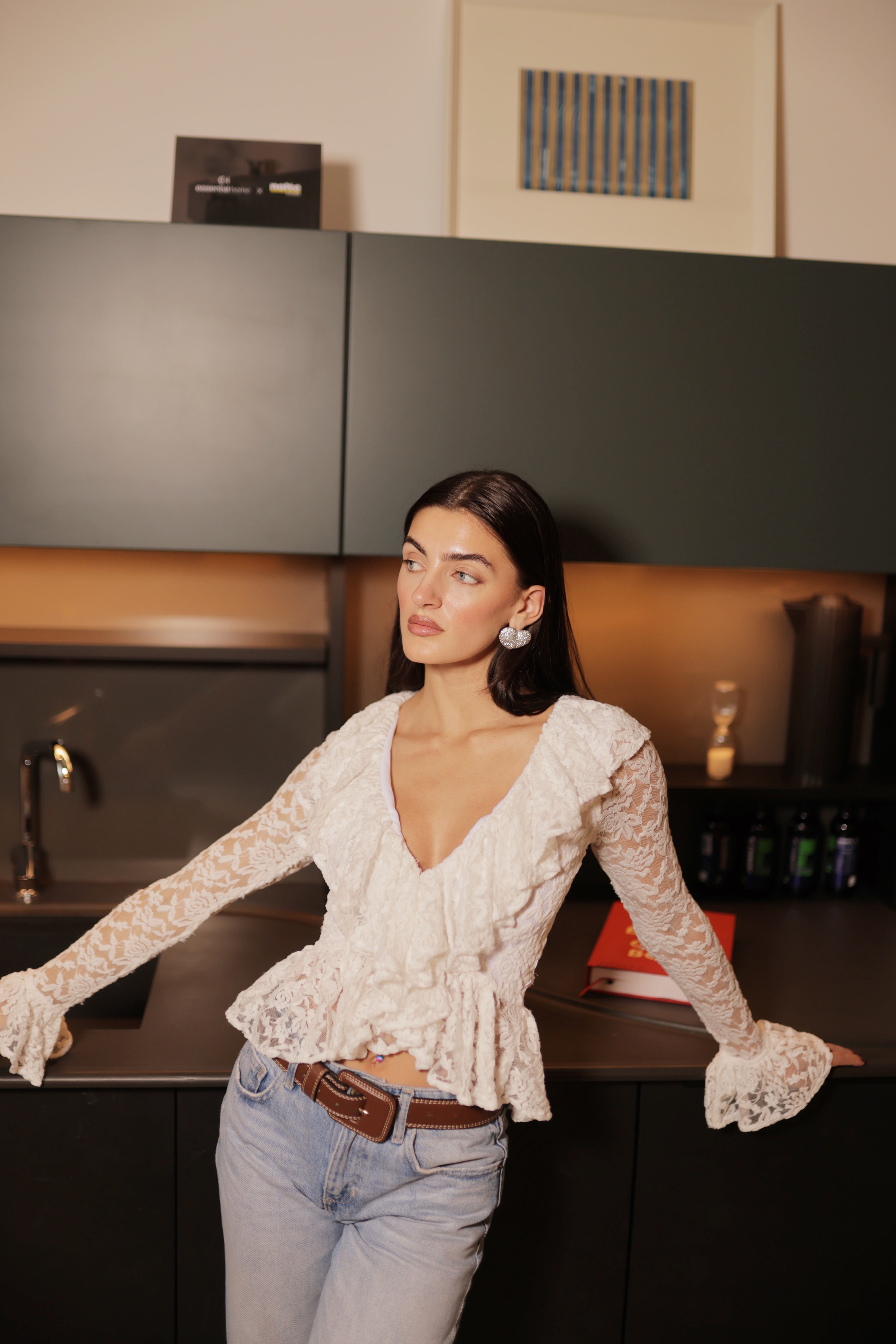 KYLIE TOP WHITE ♡