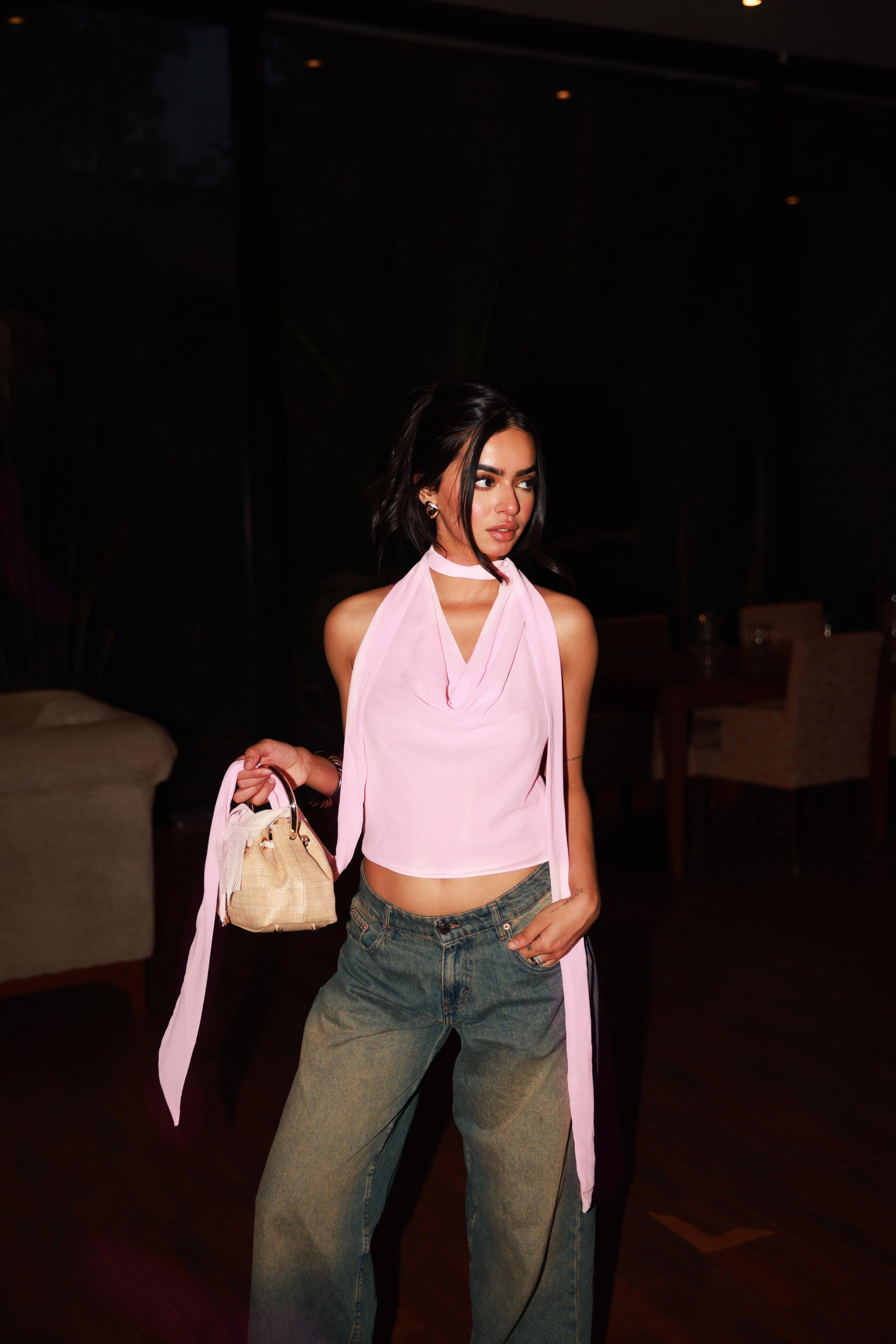 VERONICA BABY PINK TOP ♡
